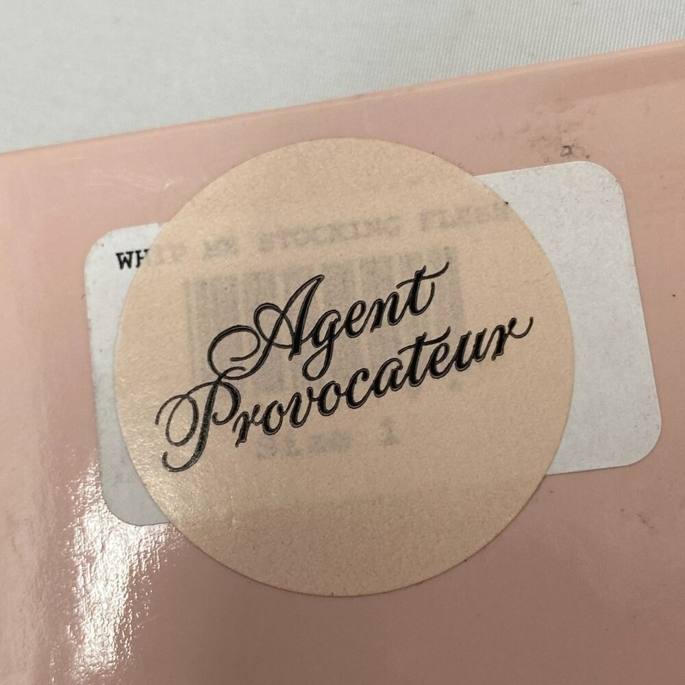 Agent Provocateur Whip Me Flesh Black Stockings 1 New - Picture 9 of 11